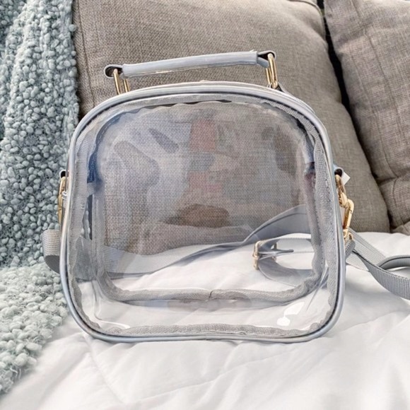 Clear Jelly Shoulder / Crossbody Satchel Bag - Picture 6 of 7